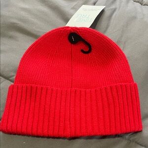 Brand New Womens ribbed red beanie one size fits all